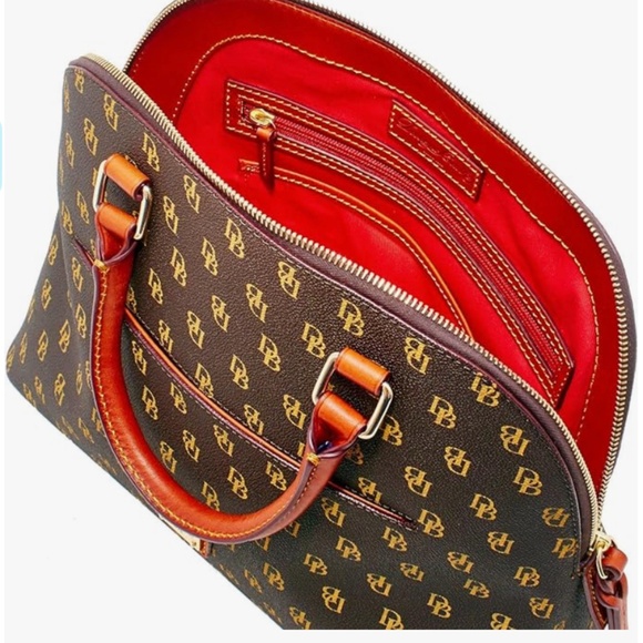 ✨NEW✨Dooney & Bourke GRETTA CARTER Satchel - BROWN TMORO - Picture 3 of 8